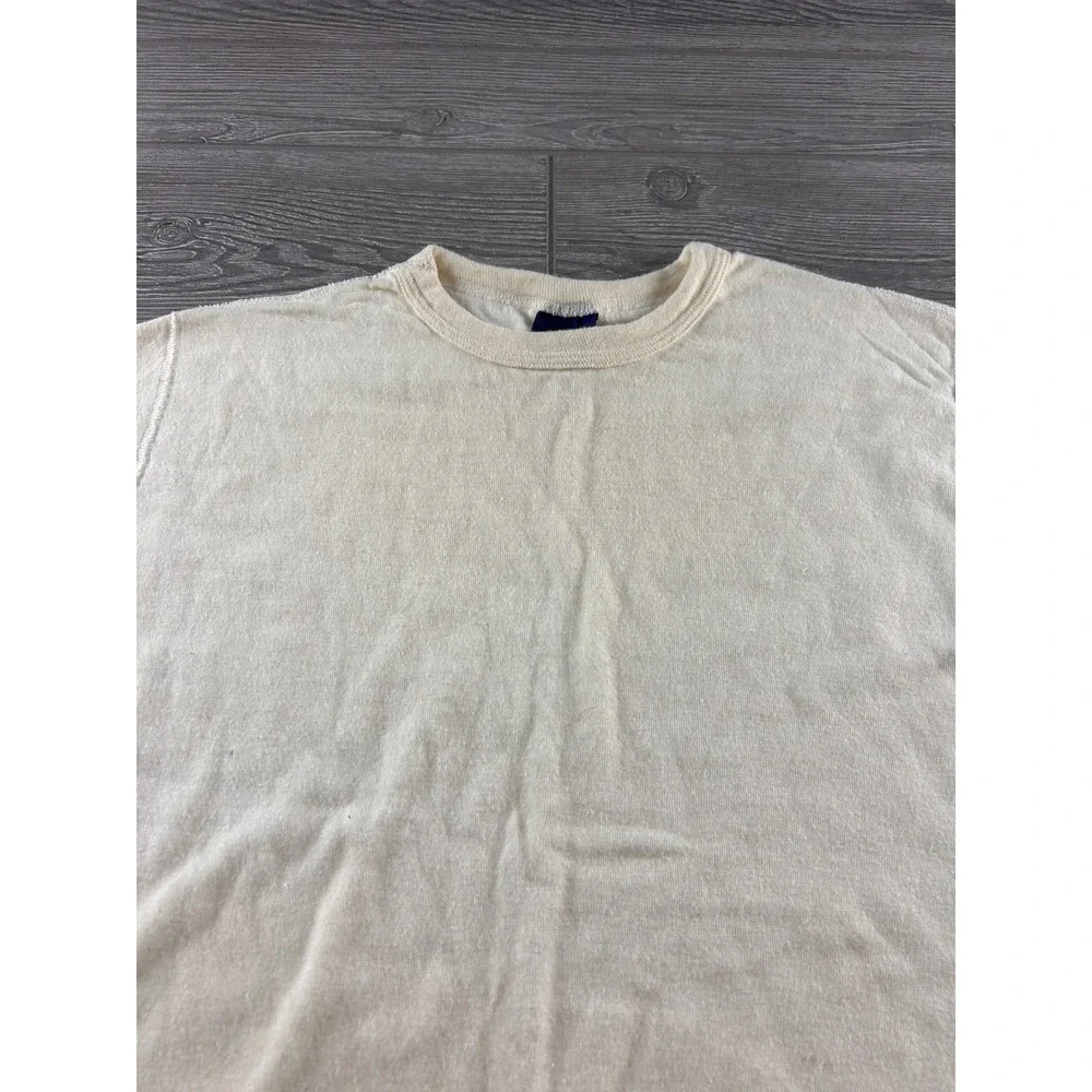 Vintage Duofold Thermal Shirt Mens XL Cream Wool Blend Long Sleeve Made in USA
